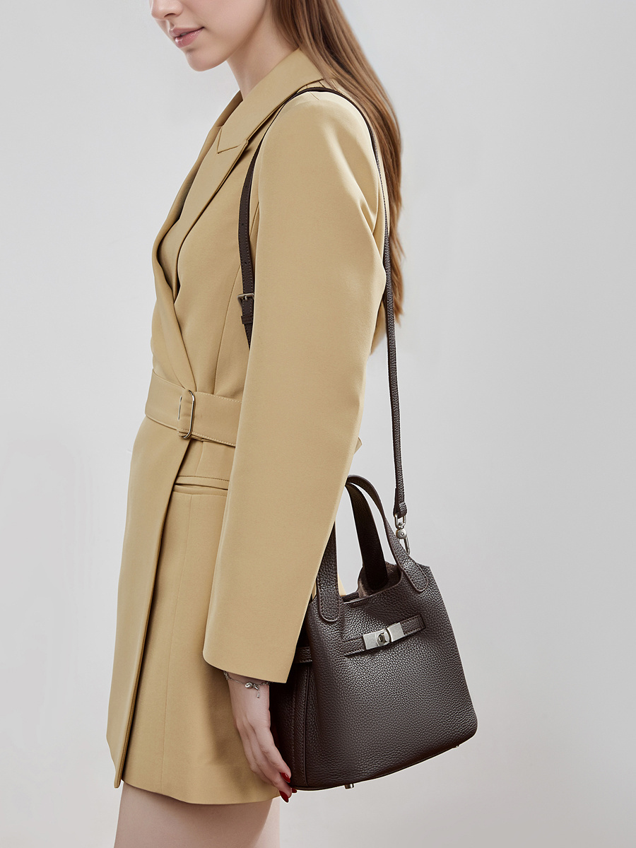 Wholesale Genuine Leather Basket Bag Manufacturer | Custom Water Bucket Design Handbag for Women | Louis Bags