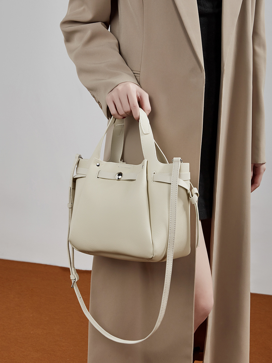 Wholesale Large Capacity Head Layer Leather Tote Bag Manufacturer | Custom Wrinkled Handheld Shoulder Bag | Louis Bags