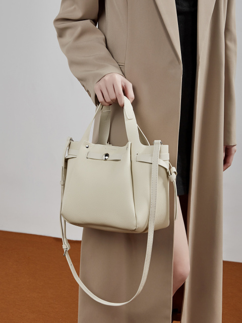 Wholesale Large Capacity Head Layer Leather Tote Bag Manufacturer | Custom Wrinkled Handheld Shoulder Bag | Louis Bags