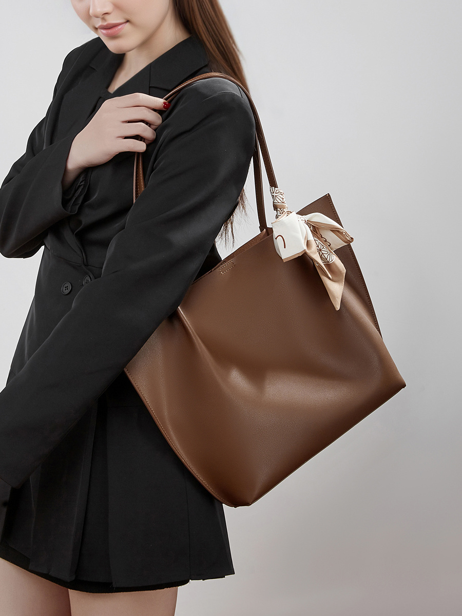 Wholesale Large Capacity Mother and Child Tote Bag Manufacturer | Custom Urban Simple Leather Handbag | Louis Bags
