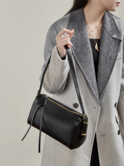 Women's Vegetable Tanned Genuine Leather Pillow Bag 2026, Large Capacity Tote Shoulder Crossbody Handbag Spring Summer New Arrival