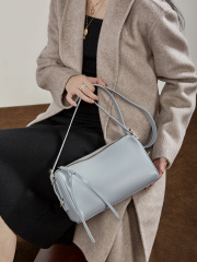 Women's Vegetable Tanned Genuine Leather Pillow Bag 2026, Large Capacity Tote Shoulder Crossbody Handbag Spring Summer New Arrival