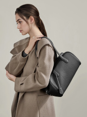 Wholesale Head Layer Cowhide Boston Bag Manufacturer | Custom Genuine Leather Tote Handbag | Louis Bags