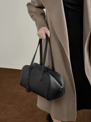 Wholesale Head Layer Cowhide Boston Bag Manufacturer | Custom Genuine Leather Tote Handbag | Louis Bags