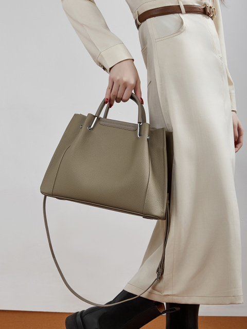 Wholesale Textured Leather Tote Bag Manufacturer | Custom Retro Western Style Shoulder Handbag | Louis Bags
