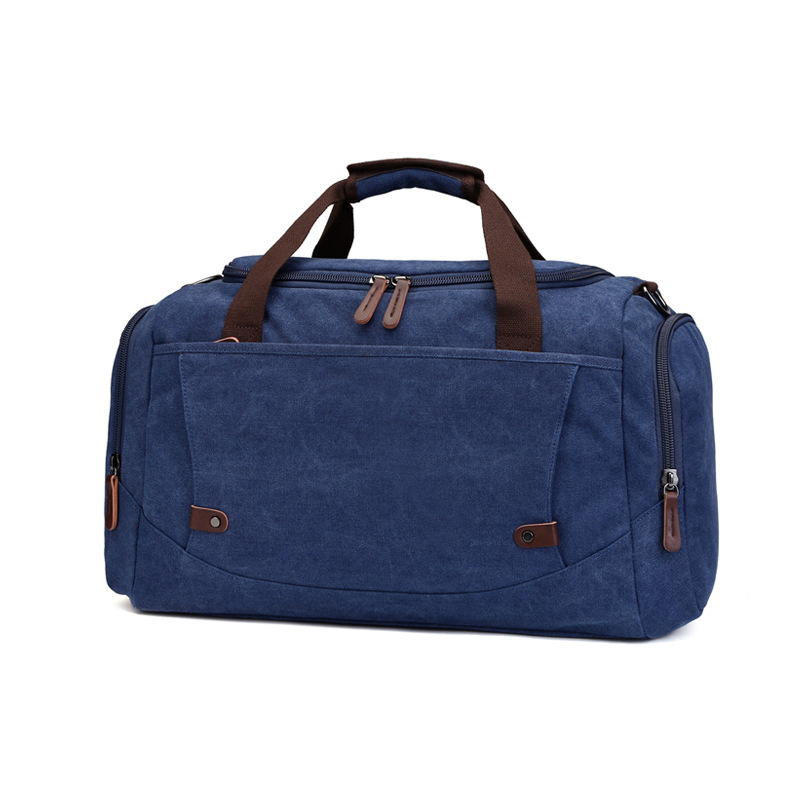 Large Capacity Canvas Travel Duffel 2026, Unisex Weekender Bag for Men Women, Carry-on Overnight Luggage Solid Color Zipper