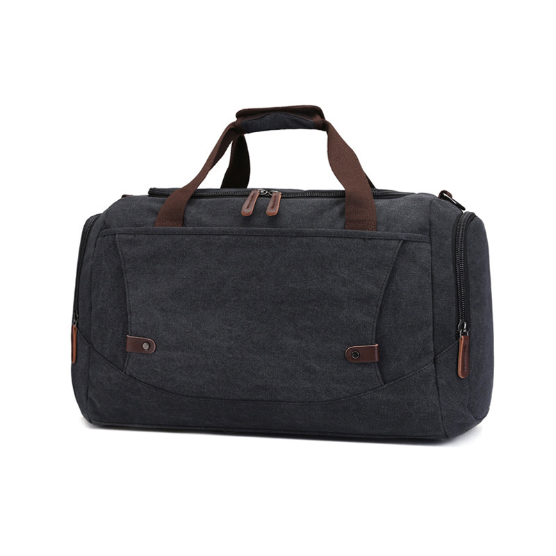 Large Capacity Canvas Travel Duffel 2026, Unisex Weekender Bag for Men Women, Carry-on Overnight Luggage Solid Color Zipper