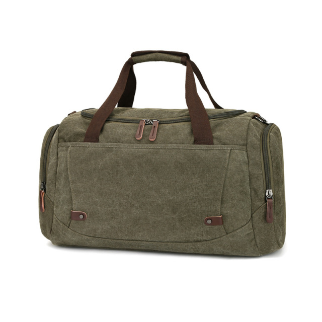 Large Capacity Canvas Travel Duffel 2026, Unisex Weekender Bag for Men Women, Carry-on Overnight Luggage Solid Color Zipper