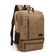 Wholesale Large Capacity Student Travel Backpack Manufacturer | Custom Retro Canvas Backpack Unisex | Louis Bags