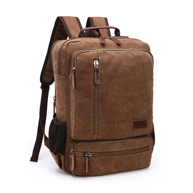 Wholesale Large Capacity Student Travel Backpack Manufacturer | Custom Retro Canvas Backpack Unisex | Louis Bags
