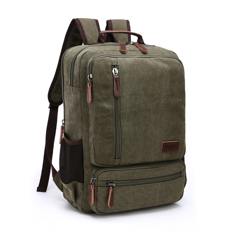 Wholesale Large Capacity Student Travel Backpack Manufacturer | Custom Retro Canvas Backpack Unisex | Louis Bags