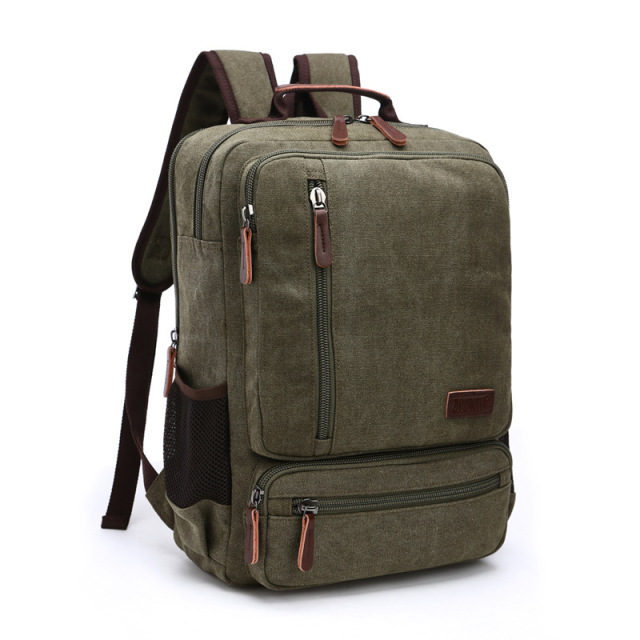 Wholesale Large Capacity Student Travel Backpack Manufacturer | Custom Retro Canvas Backpack Unisex | Louis Bags