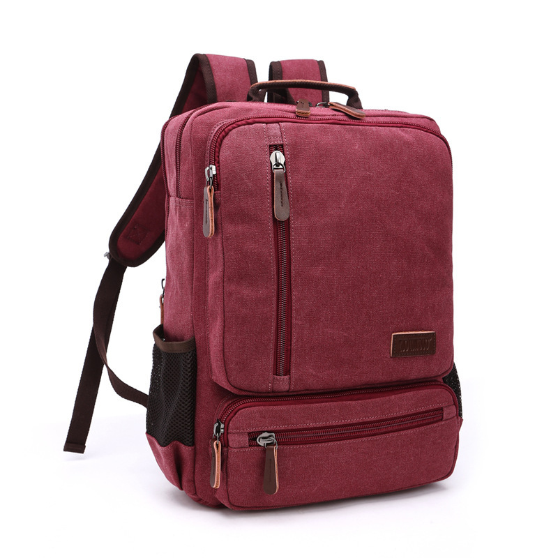 Wholesale Large Capacity Student Travel Backpack Manufacturer | Custom Retro Canvas Backpack Unisex | Louis Bags