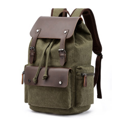 Wholesale Canvas Laptop Backpack Manufacturer | Custom Unisex Double Shoulder Student Bag | Louis Bags