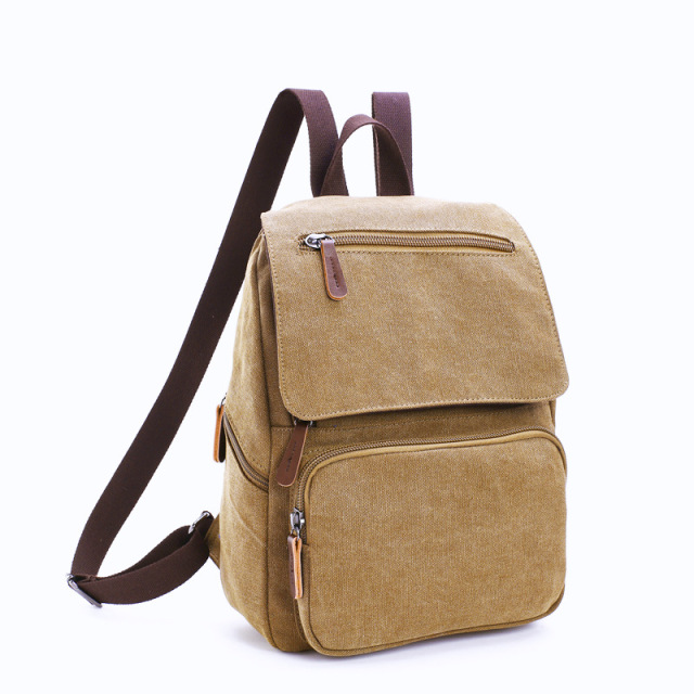 Wholesale Canvas Handheld Backpack Manufacturer | Custom Unisex Small Student Backpack Street Casual | Louis Bags