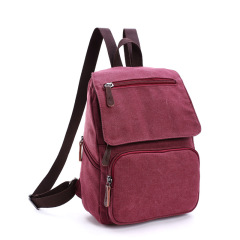 Wholesale Canvas Handheld Backpack Manufacturer | Custom Unisex Small Student Backpack Street Casual | Louis Bags