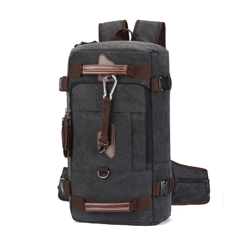 Wholesale 2-in-1 Convertible Canvas Backpack Manufacturer | Custom OEM/ODM Hiking Travel Bag for Men | Louis Bags