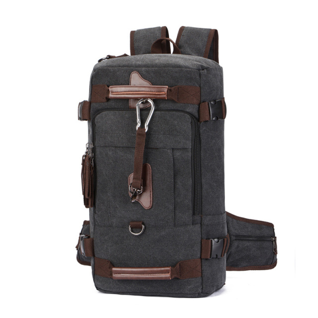 Wholesale 2-in-1 Convertible Canvas Backpack Manufacturer | Custom OEM/ODM Hiking Travel Bag for Men | Louis Bags