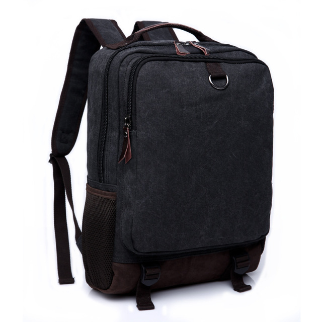 Wholesale Korean Style Canvas Backpack Manufacturer | Custom Multi-compartment Men's Casual Bag | Louis Bags