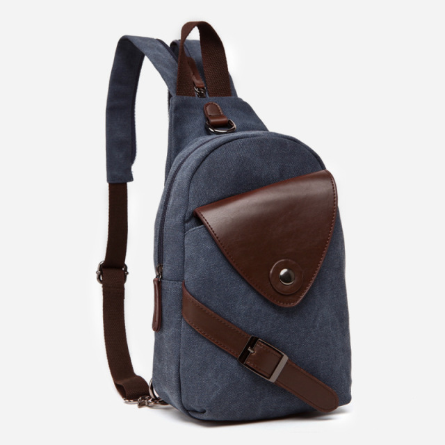 Wholesale Canvas 2-in-1 Backpack Manufacturer | Custom Small Chest Bag Unisex for Men Women | Louis Bags