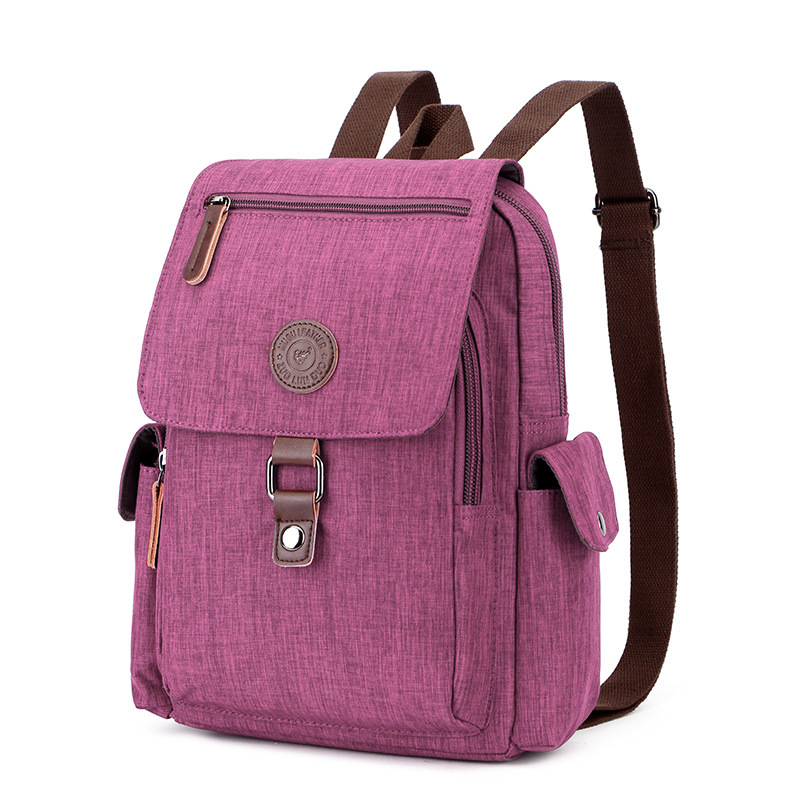 Wholesale Canvas USB Backpack Manufacturer | Custom Korean Style Student Bag with Charging Port | Louis Bags