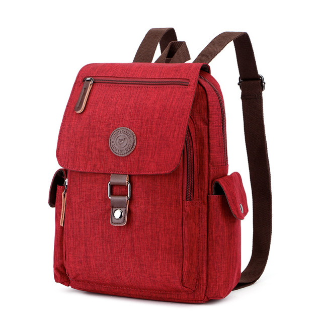 Wholesale Canvas USB Backpack Manufacturer | Custom Korean Style Student Bag with Charging Port | Louis Bags