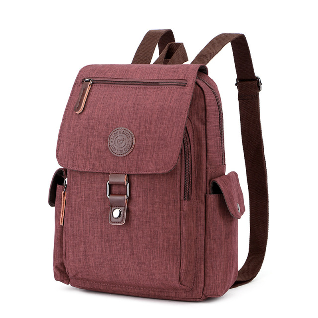 Wholesale Canvas USB Backpack Manufacturer | Custom Korean Style Student Bag with Charging Port | Louis Bags