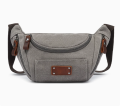 Wholesale Versatile Canvas Waist Bag Manufacturer | Custom Men's 3-in-1 Shoulder Crossbody Pack | Louis Bags
