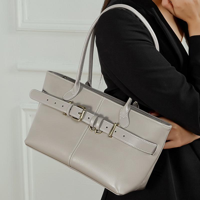 Women's Faux Leather Handbag 2026 Top Handle Shoulder Bag Niche Designer Buckle Purse Crossbody Tote Office Daily Casual  3259