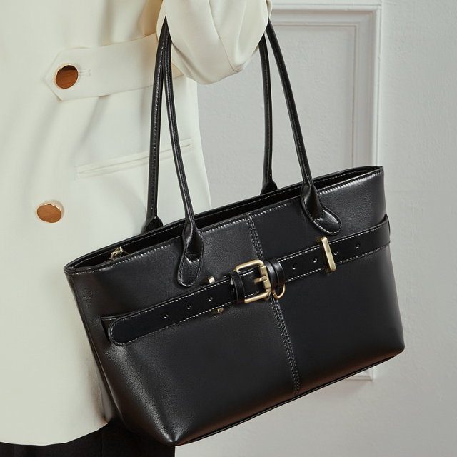 Women's Faux Leather Handbag 2026 Top Handle Shoulder Bag Niche Designer Buckle Purse Crossbody Tote Office Daily Casual  3259
