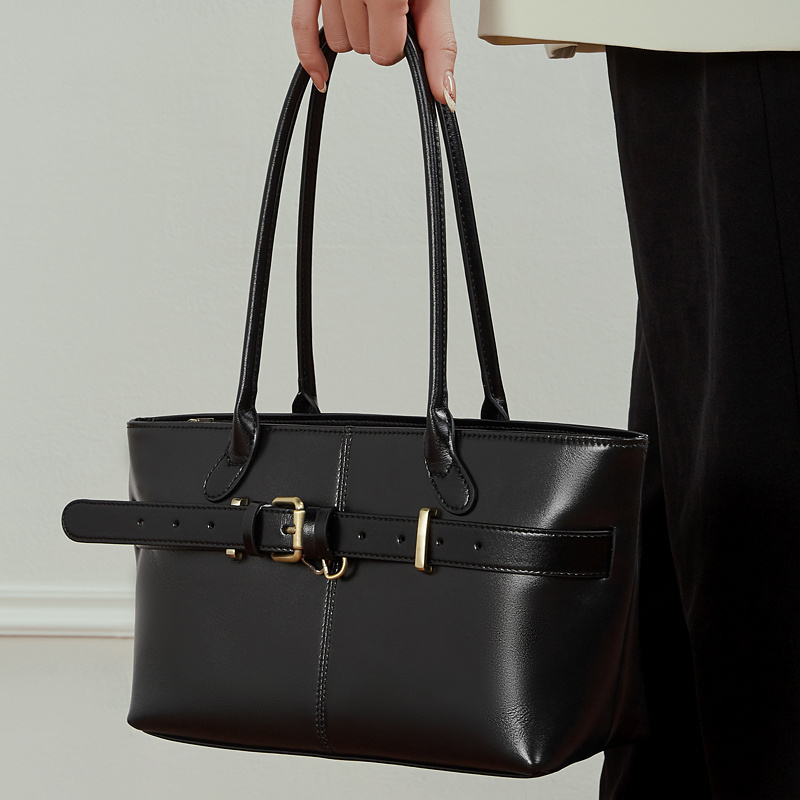 Women's Faux Leather Handbag 2026 Top Handle Shoulder Bag Niche Designer Buckle Purse Crossbody Tote Office Daily Casual  3259