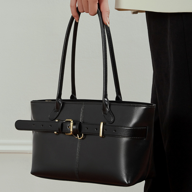 Women's Faux Leather Handbag 2026 Top Handle Shoulder Bag Niche Designer Buckle Purse Crossbody Tote Office Daily Casual  3259