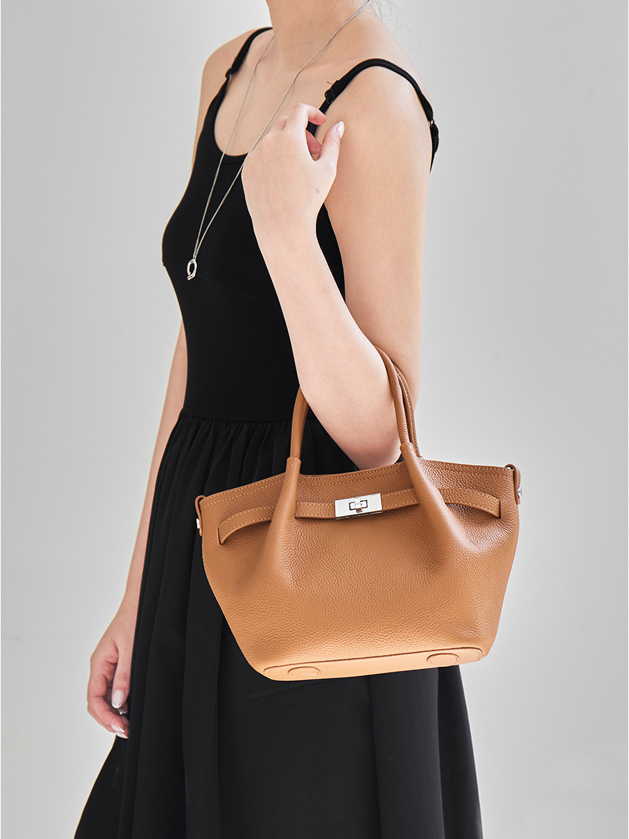 Wholesale Spring/Summer Leather Basket Bag Manufacturer | Custom Women's Shoulder Crossbody Handbag | Louis Bags