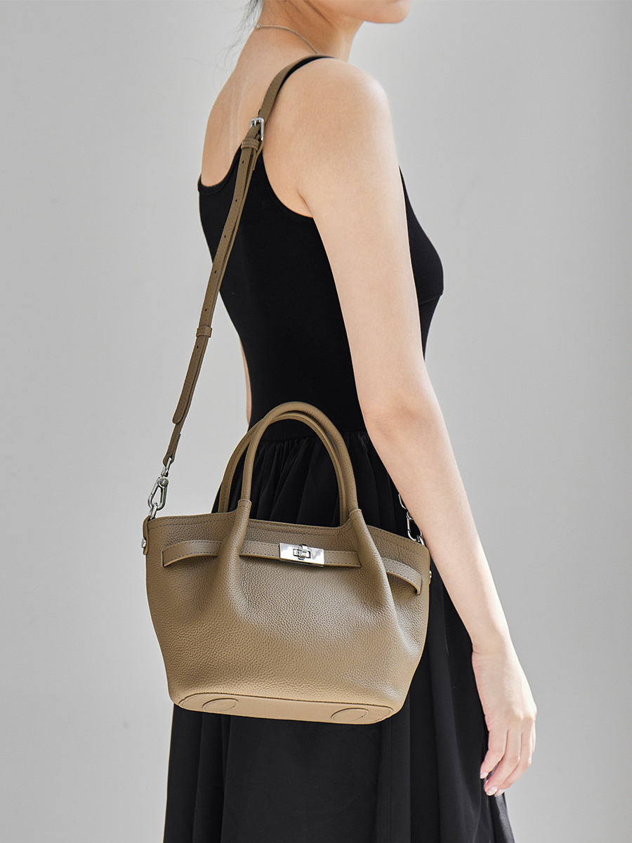 Wholesale Spring/Summer Leather Basket Bag Manufacturer | Custom Women's Shoulder Crossbody Handbag | Louis Bags