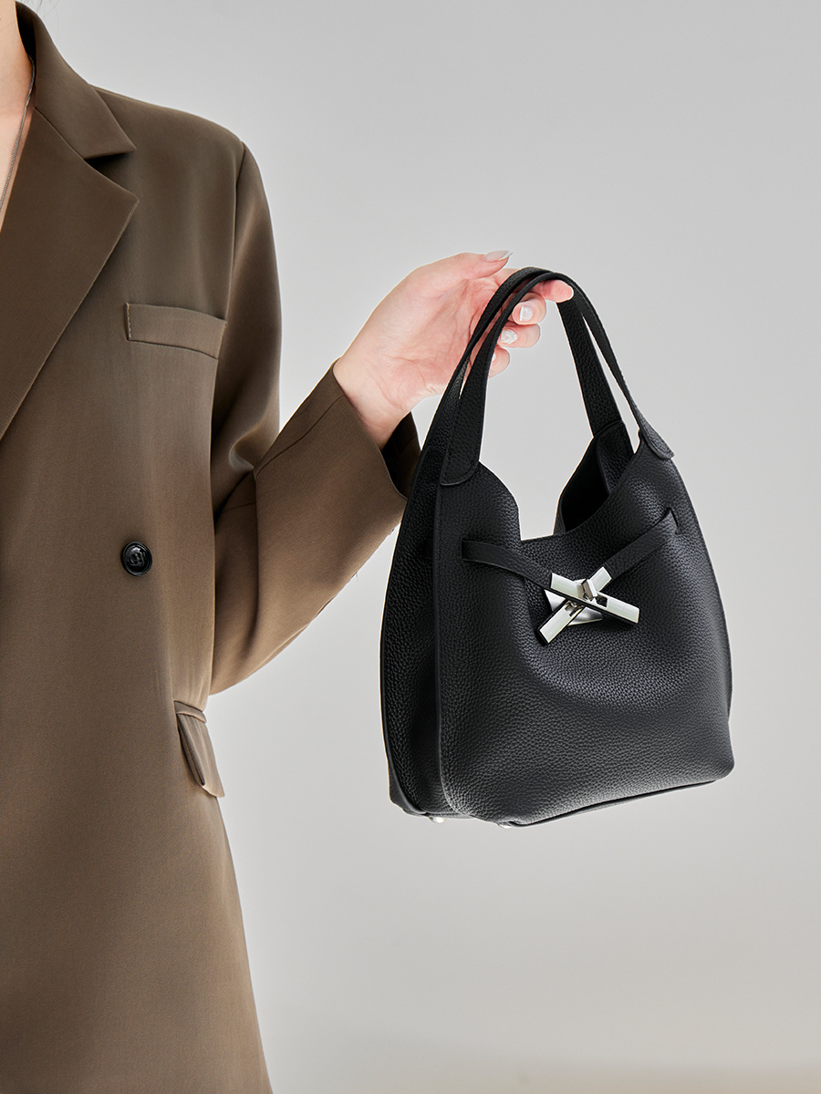 Wholesale TC Pattern Leather Bucket Bag Manufacturer | Custom Women's Shoulder Crossbody Handbag | Louis Bags