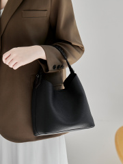Wholesale Korean Style Leather Bucket Bag Manufacturer | Custom Shoulder Crossbody Underarm Bag | Louis Bags
