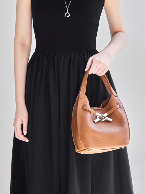 Wholesale TC Pattern Leather Bucket Bag Manufacturer | Custom Women's Shoulder Crossbody Handbag | Louis Bags
