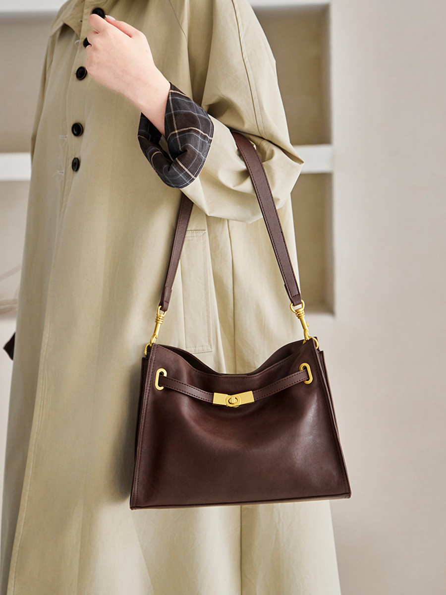 Wholesale Vintage Genuine Leather Bag Manufacturer | Custom Women's Shoulder Crossbody Handbag | Louis Bags