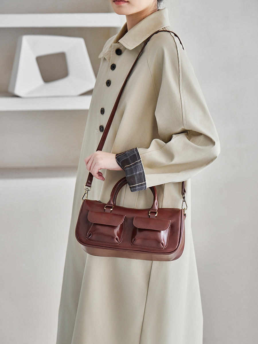 Wholesale Genuine Leather Pillow Bag Manufacturer | Custom Women's Shoulder Crossbody Handbag | Louis Bags
