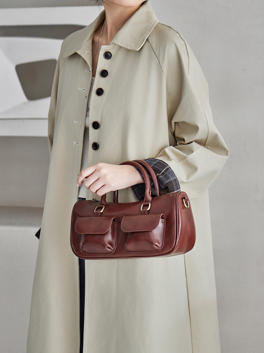 Wholesale Genuine Leather Pillow Bag Manufacturer | Custom Women's Shoulder Crossbody Handbag | Louis Bags