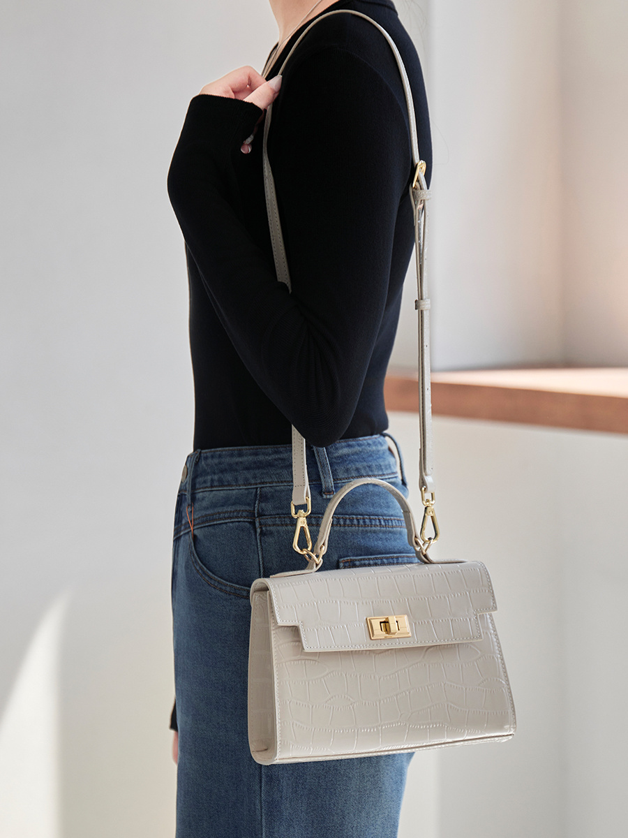 Wholesale Genuine Leather Kelly Bag Manufacturer | Custom Women's Shoulder Crossbody Handbag | Louis Bags