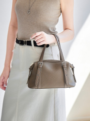Wholesale Vintage Genuine Leather Boston Bag Manufacturer | Custom Korean Style Underarm Shoulder Bag | Louis Bags