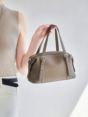Wholesale Vintage Genuine Leather Boston Bag Manufacturer | Custom Korean Style Underarm Shoulder Bag | Louis Bags