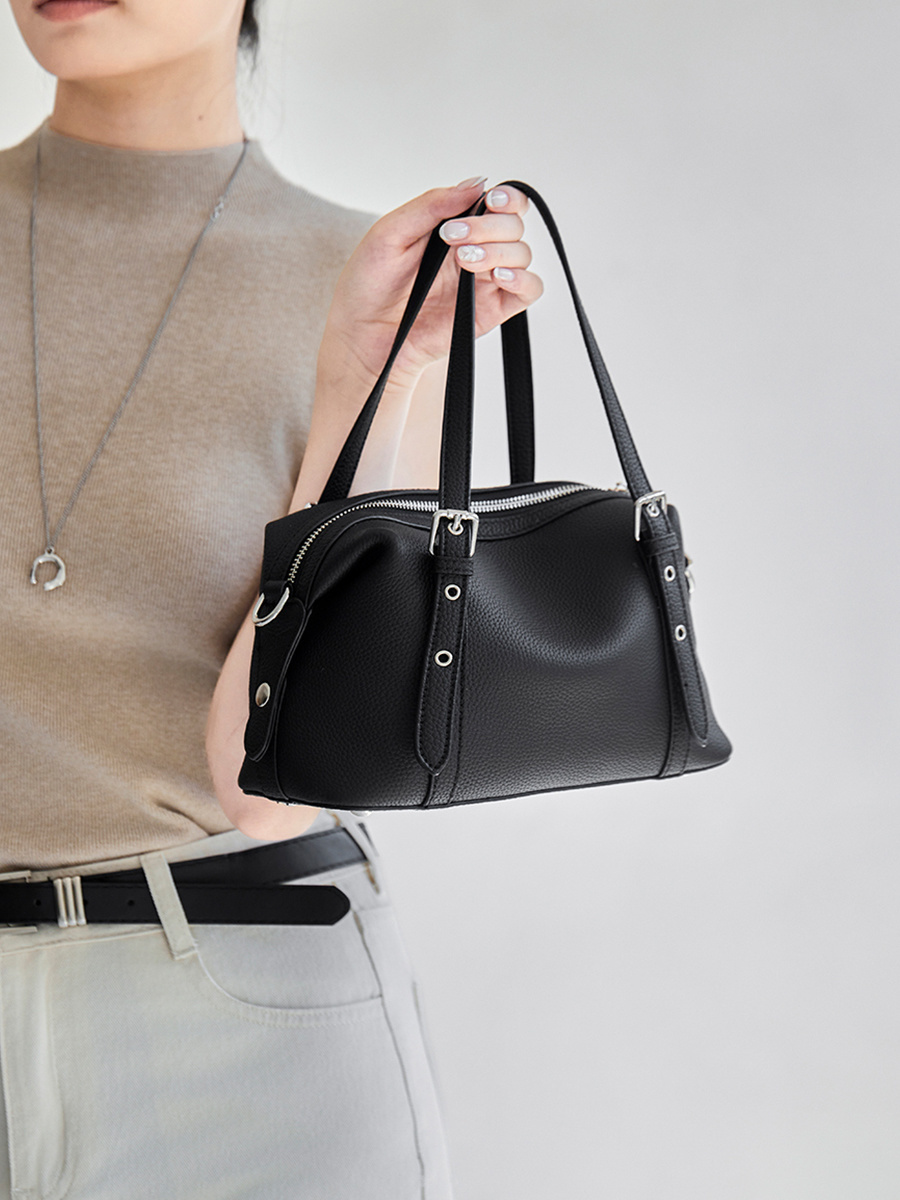 Wholesale Vintage Genuine Leather Boston Bag Manufacturer | Custom Korean Style Underarm Shoulder Bag | Louis Bags
