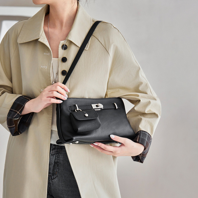 Wholesale Vintage Hobo Cowhide Bag | Custom Korean Style Underarm Crossbody | Louis Bags