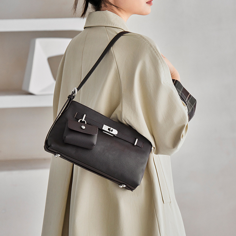 Wholesale Vintage Hobo Cowhide Bag | Custom Korean Style Underarm Crossbody | Louis Bags