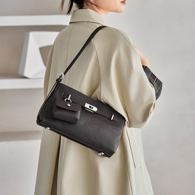 Wholesale Vintage Hobo Cowhide Bag | Custom Korean Style Underarm Crossbody | Louis Bags