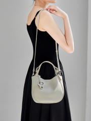 Wholesale Top Layer Cowhide Basket Bag | Custom Soft Leather Tote Bucket Bag for Women | Louis Bags