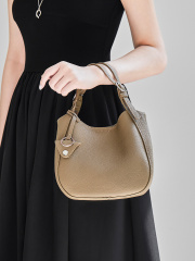 Wholesale Top Layer Cowhide Basket Bag | Custom Soft Leather Tote Bucket Bag for Women | Louis Bags