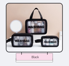 Wholesale PU Frosted Transparent Toiletry Bag | Custom Waterproof Travel Cosmetic Pouch | Louis Bags